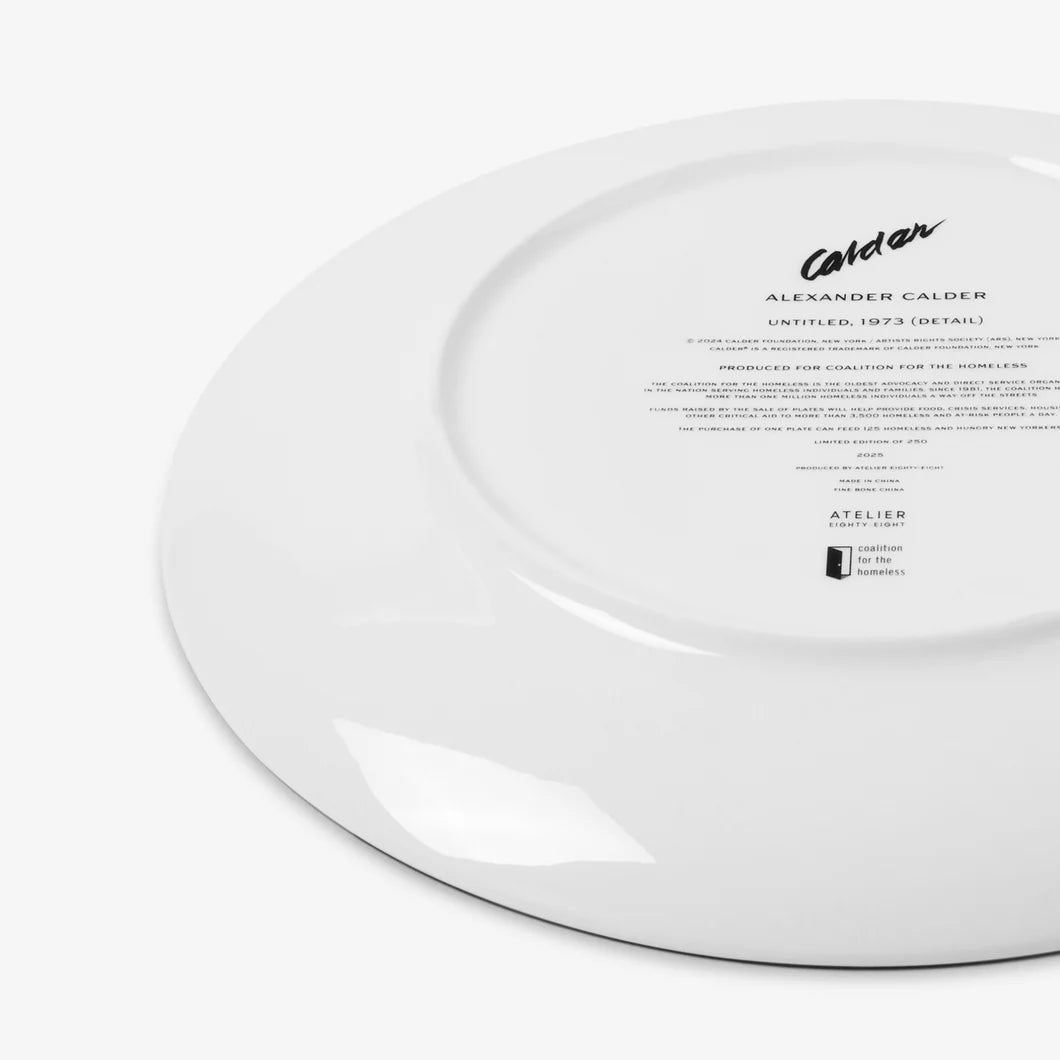 Alexander Calder Plate for Coalition for the Homeless