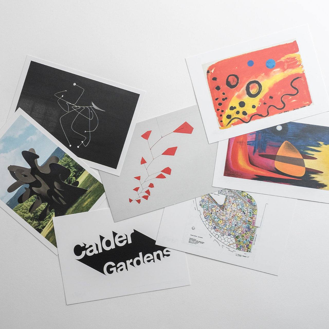 Calder Gardens postcard deck
