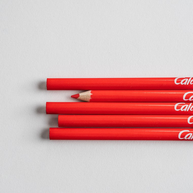 Red and blue drafting pencil