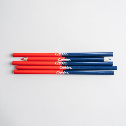 Red and blue drafting pencil